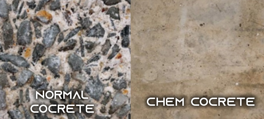 Normal Concrete vs. Chem Concrete